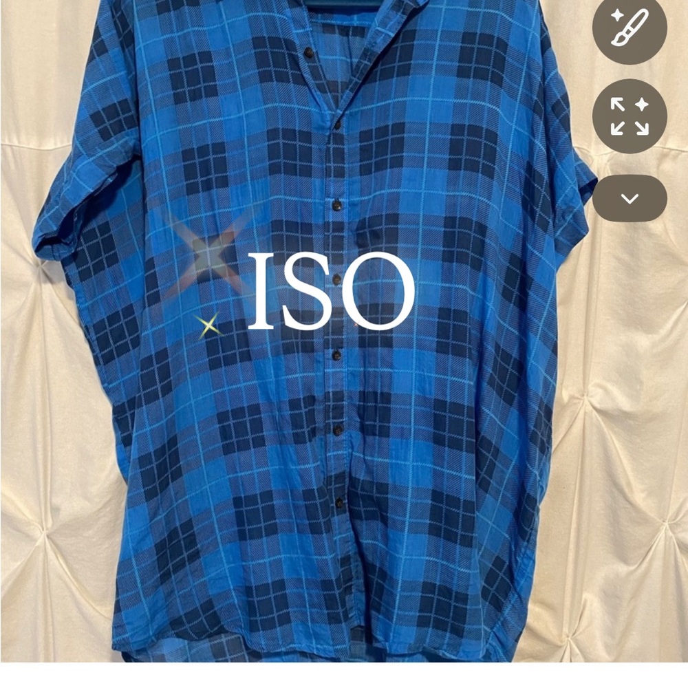 ISO: Acacia Blue Plaid Mombasa any size